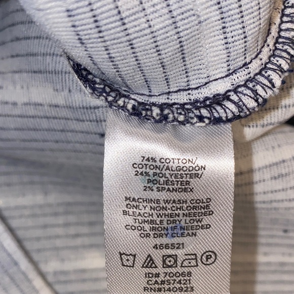 LOFT Black & White Striped Pencil Skirt Size XLT Tall - Picture 7 of 9